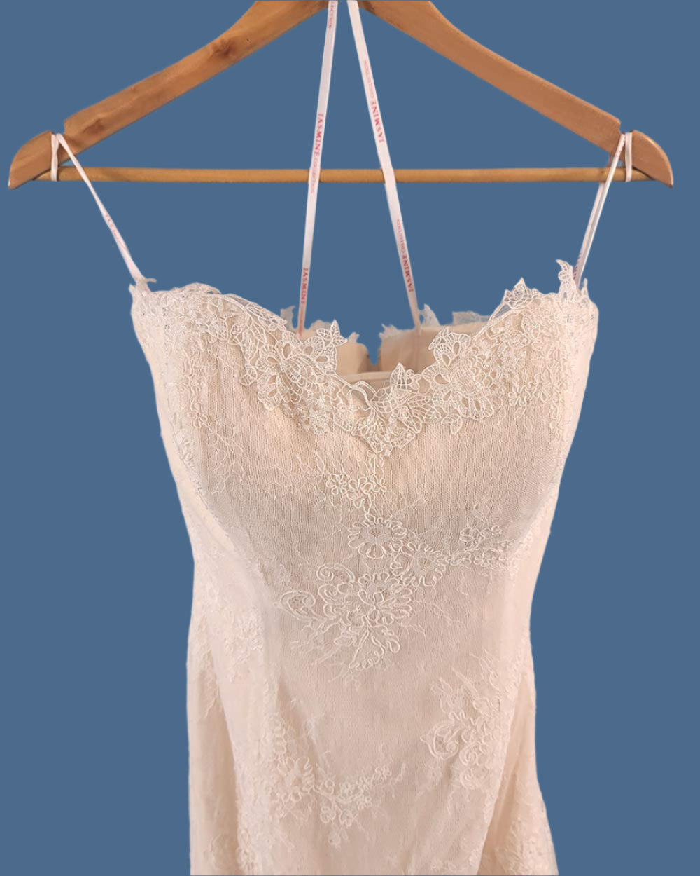 Jasmine Collection Champagne Strapless Wedding Dress Size 8