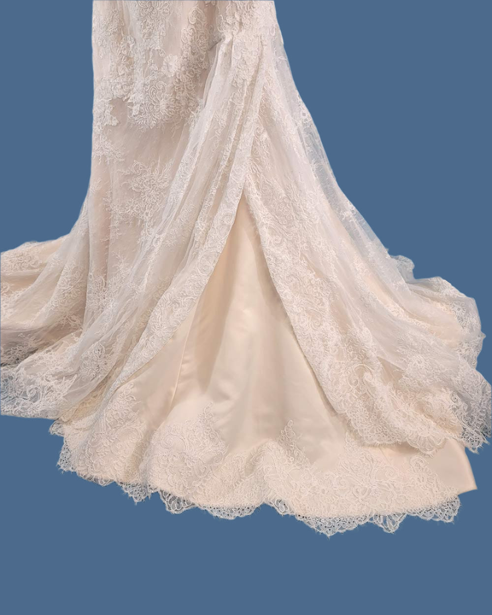 Jasmine Collection Champagne Strapless Wedding Dress Size 8