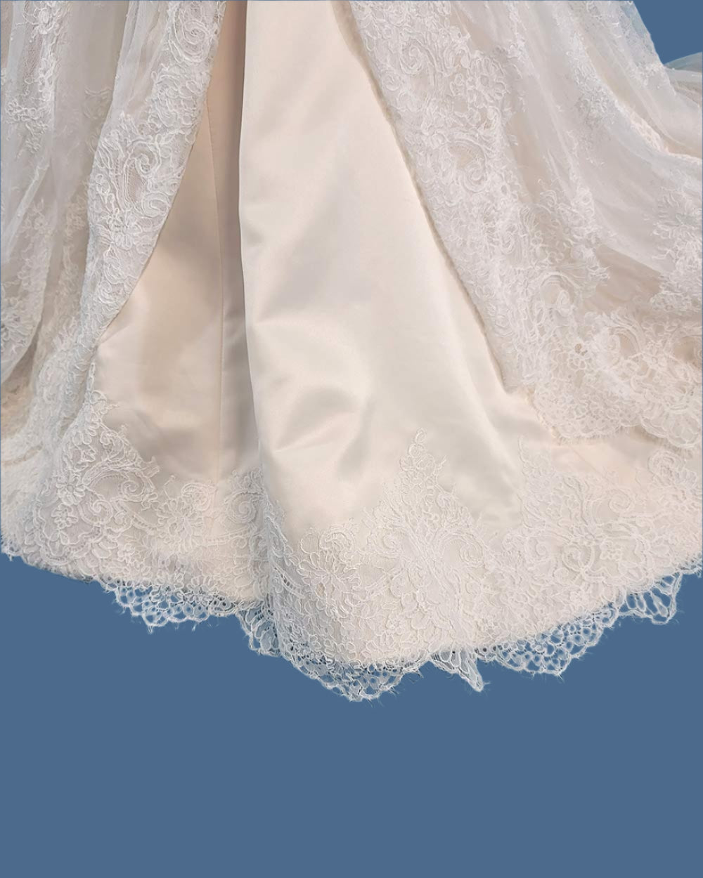 Jasmine Collection Champagne Strapless Wedding Dress Size 8