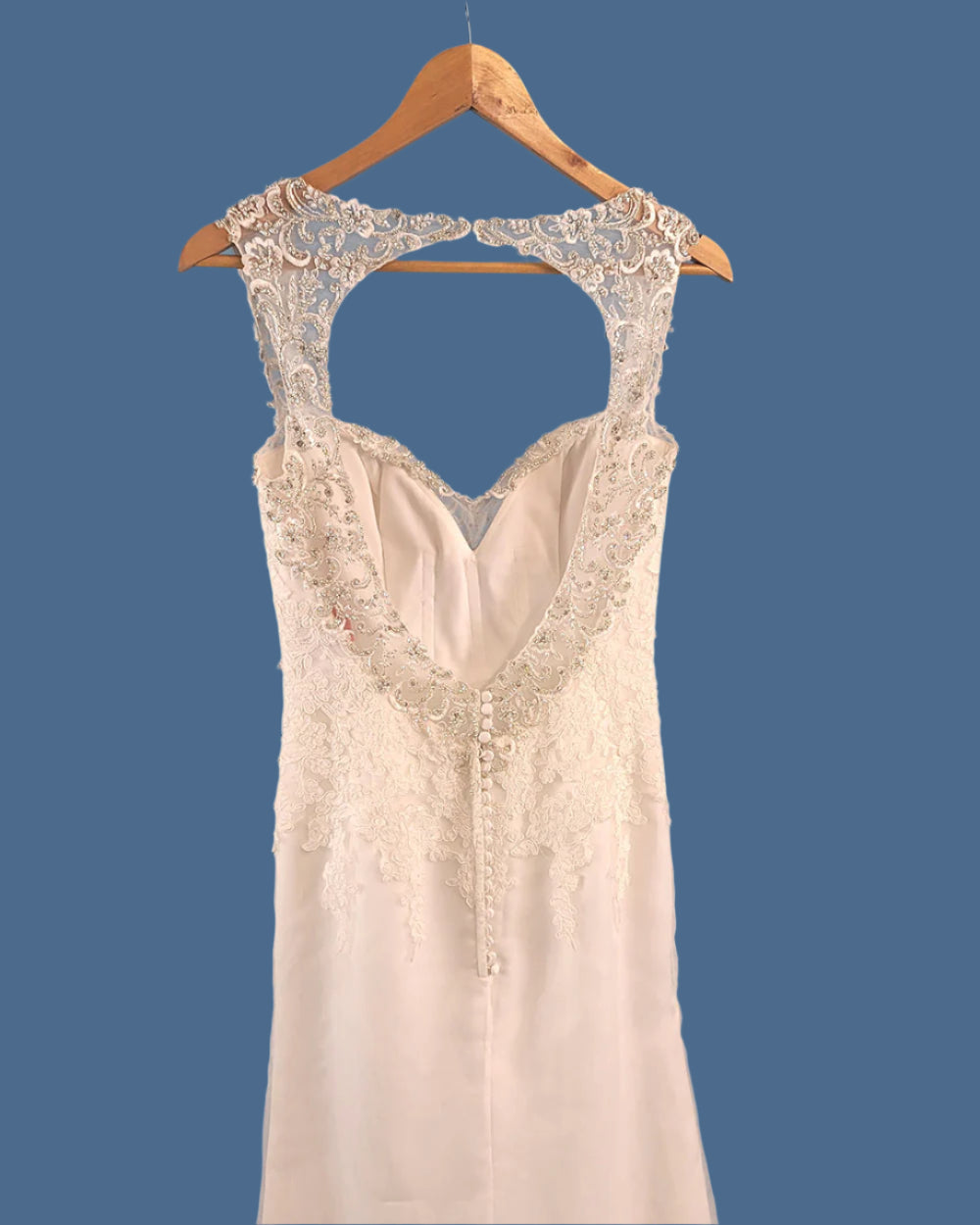Jasmine Collection Ivory Fitted Wedding Dress Size 8