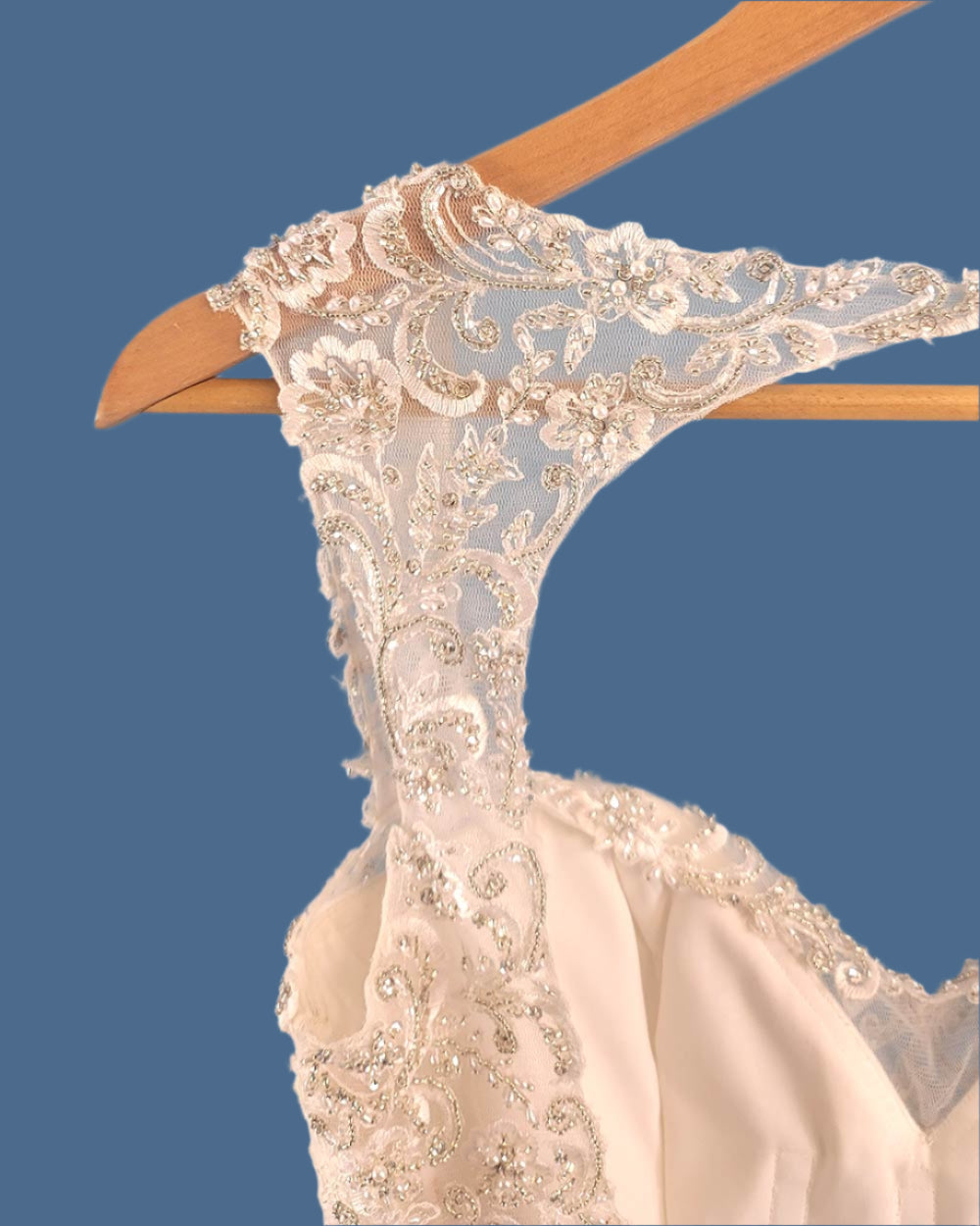 Jasmine Collection Ivory Fitted Wedding Dress Size 8