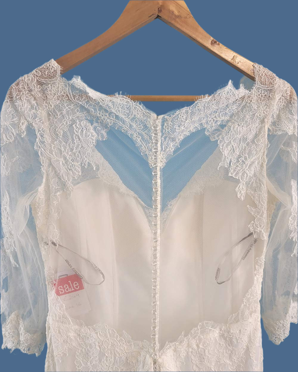 Eternity Bride Ivory Illusion Wedding Dress Size 12-14