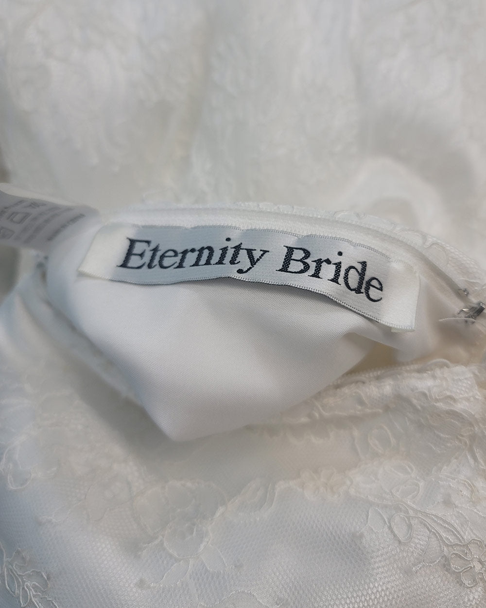 Eternity Bride Ivory Illusion Wedding Dress Size 12-14