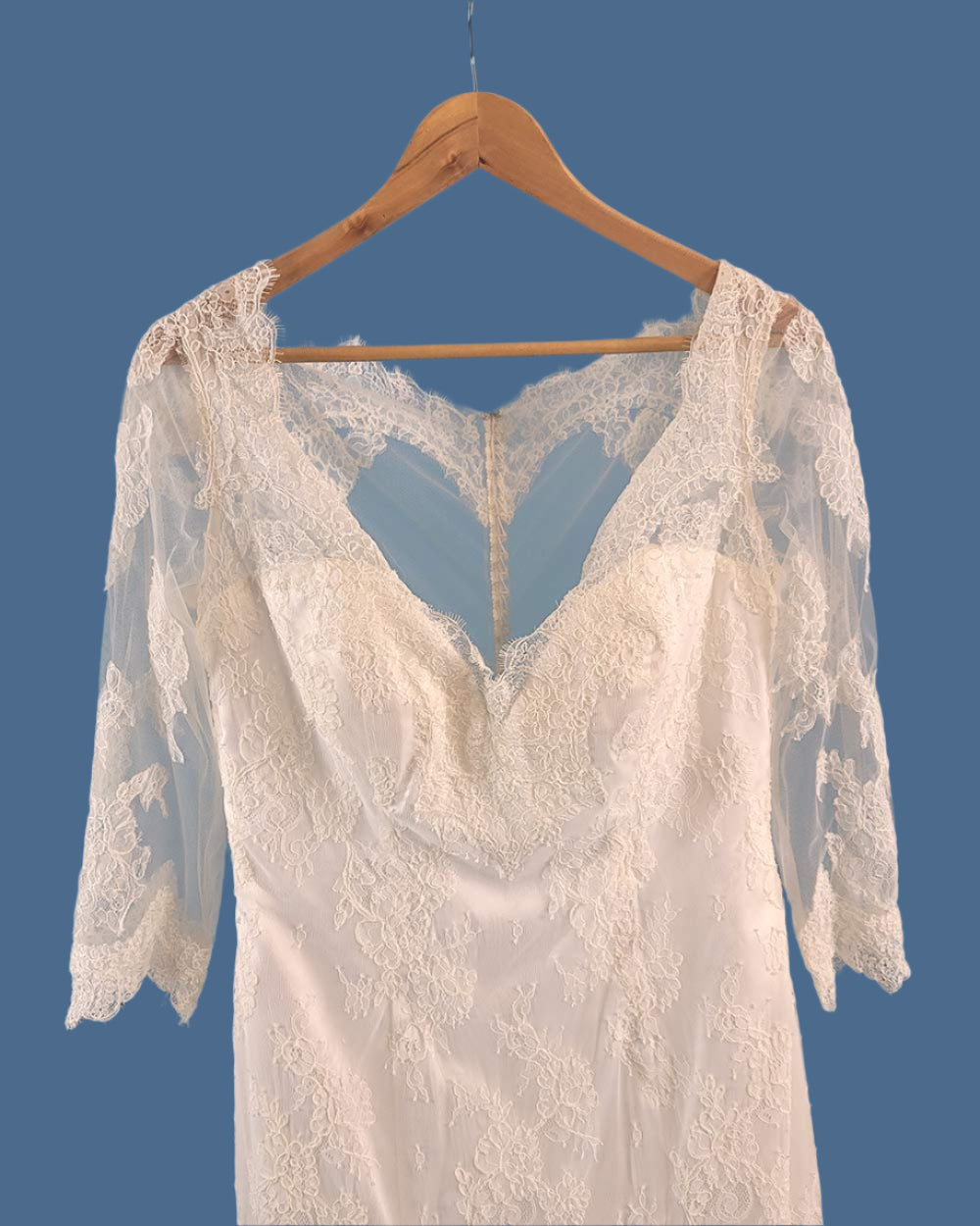 Eternity Bride Ivory Illusion Wedding Dress Size 12-14