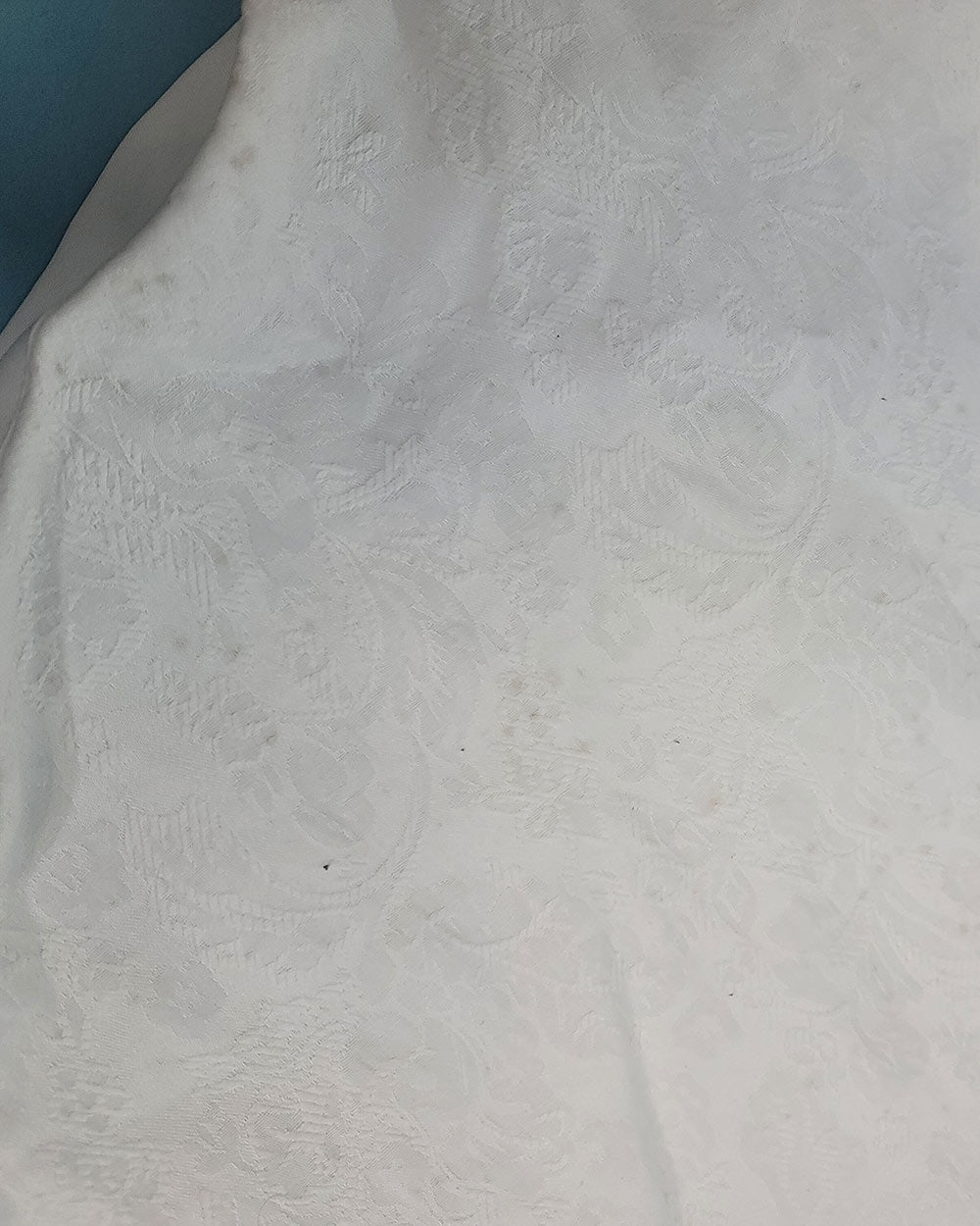 White Fish Tail Illusion Wedding Dress Size 10