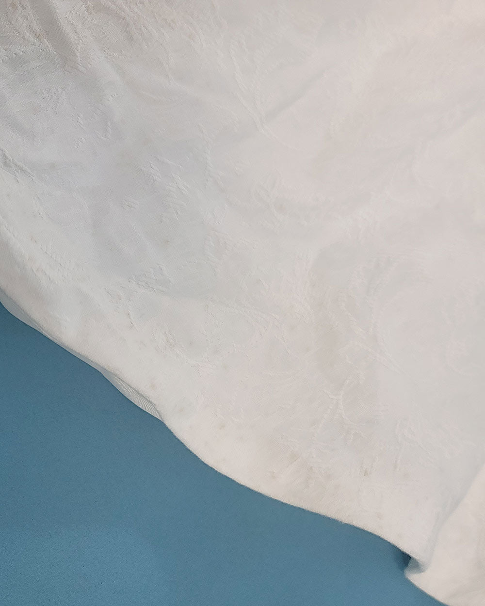 White Fish Tail Illusion Wedding Dress Size 10