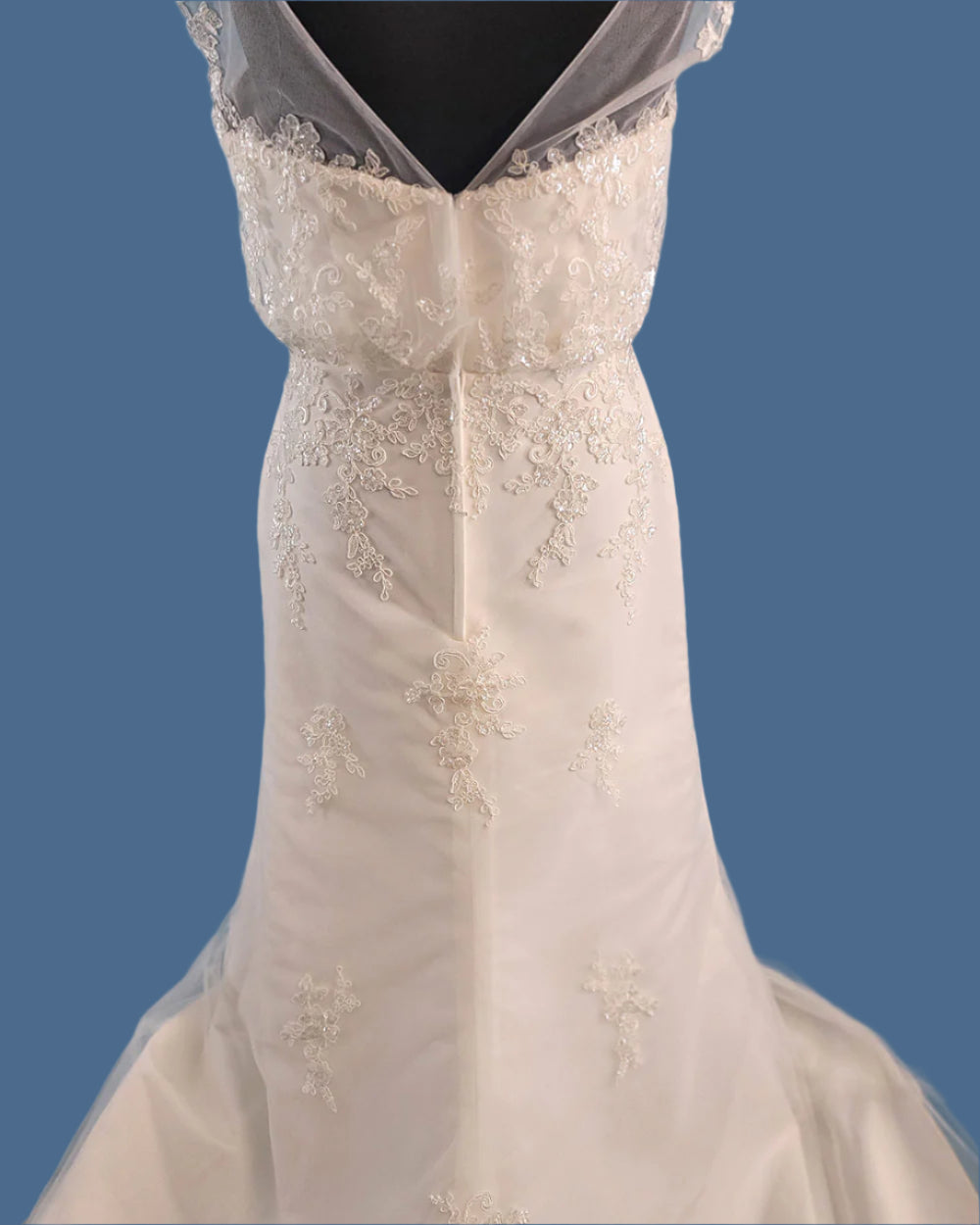 Hilary Morgan White A Line Wedding Dress Size 14-16