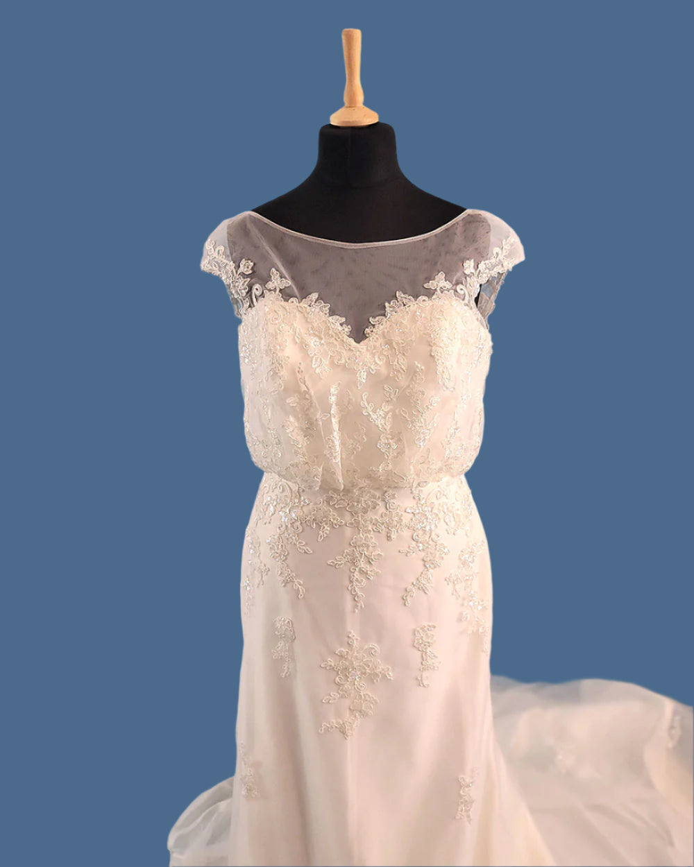 Hilary Morgan White A Line Wedding Dress Size 14-16