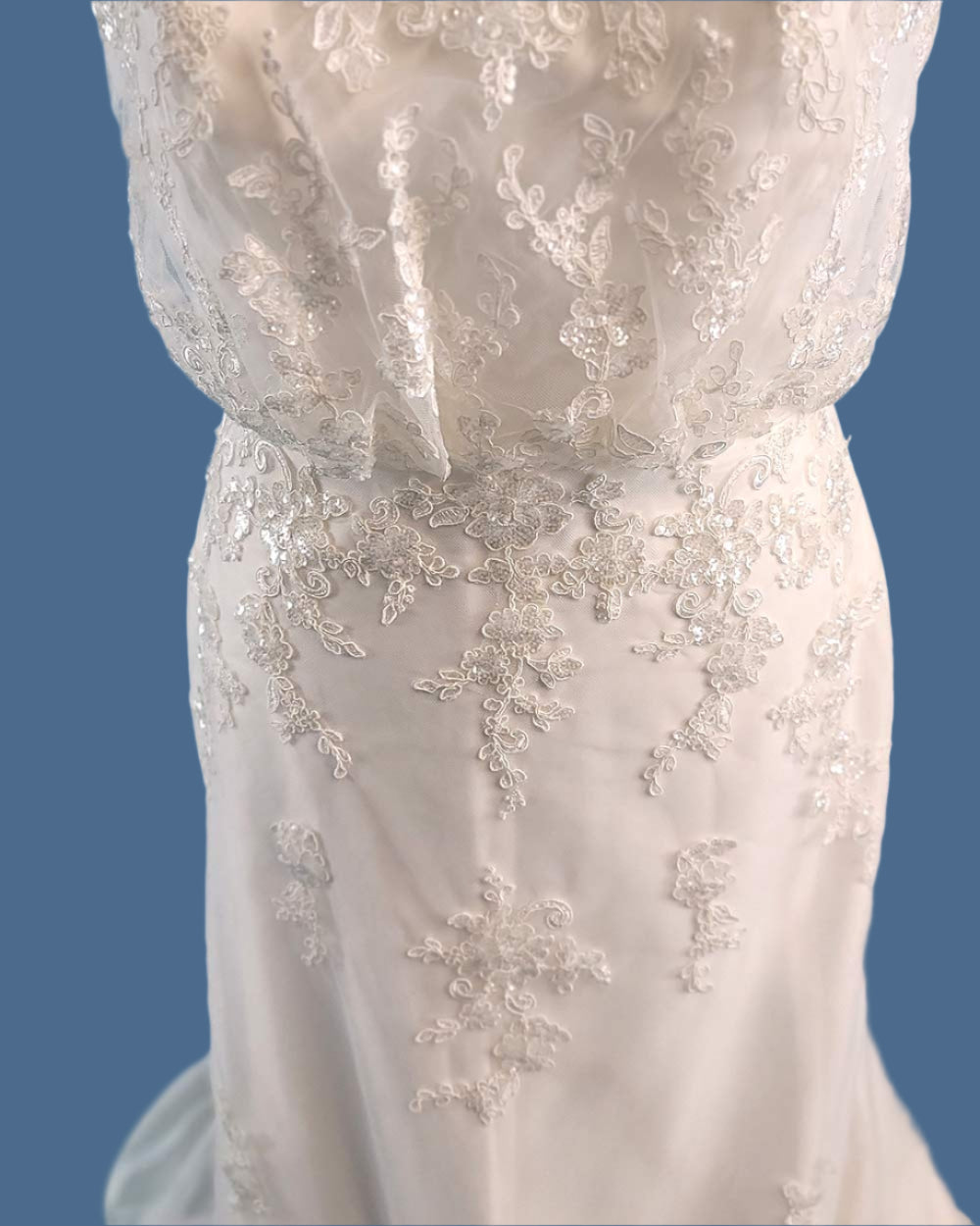 Hilary Morgan White A Line Wedding Dress Size 14-16
