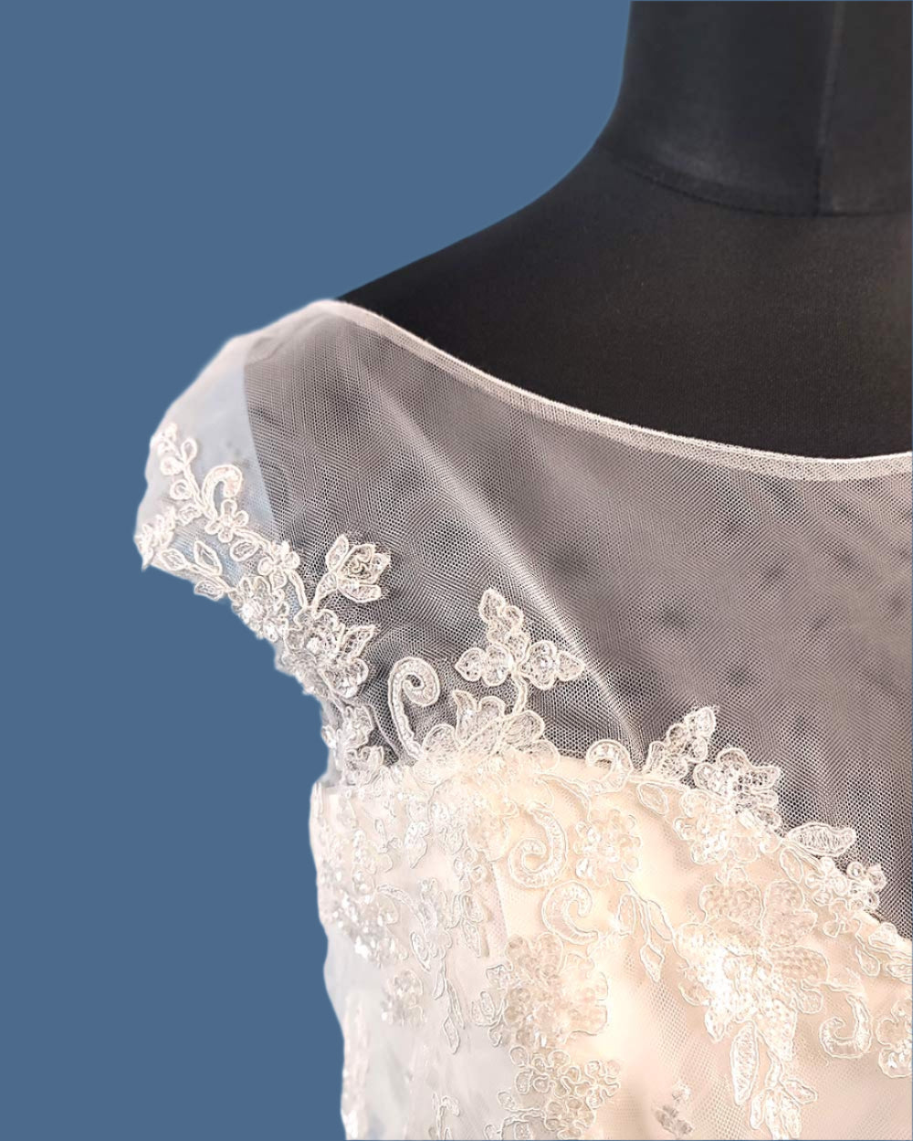 Hilary Morgan White A Line Wedding Dress Size 14-16