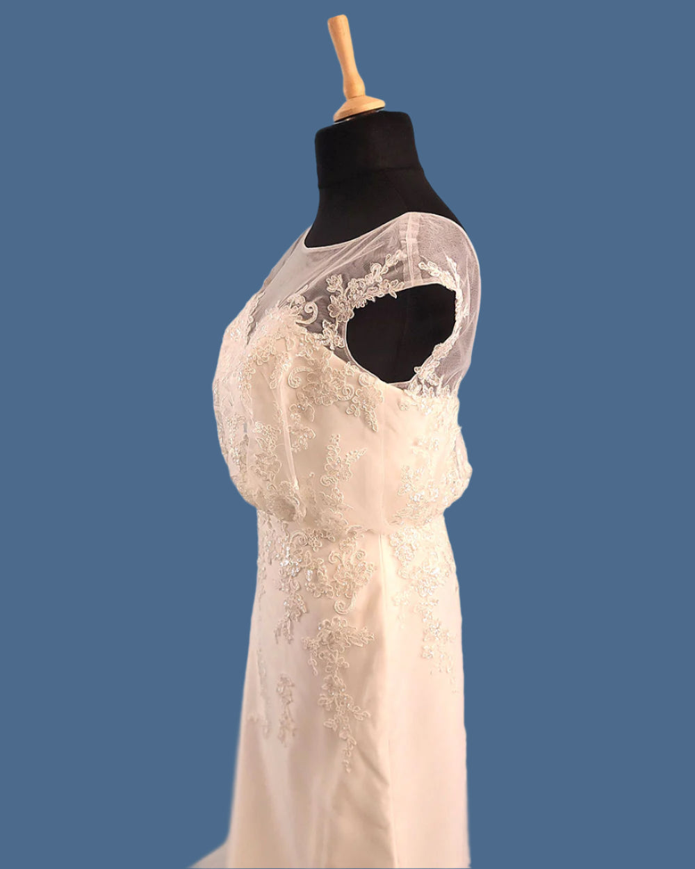 Hilary Morgan White A Line Wedding Dress Size 14-16