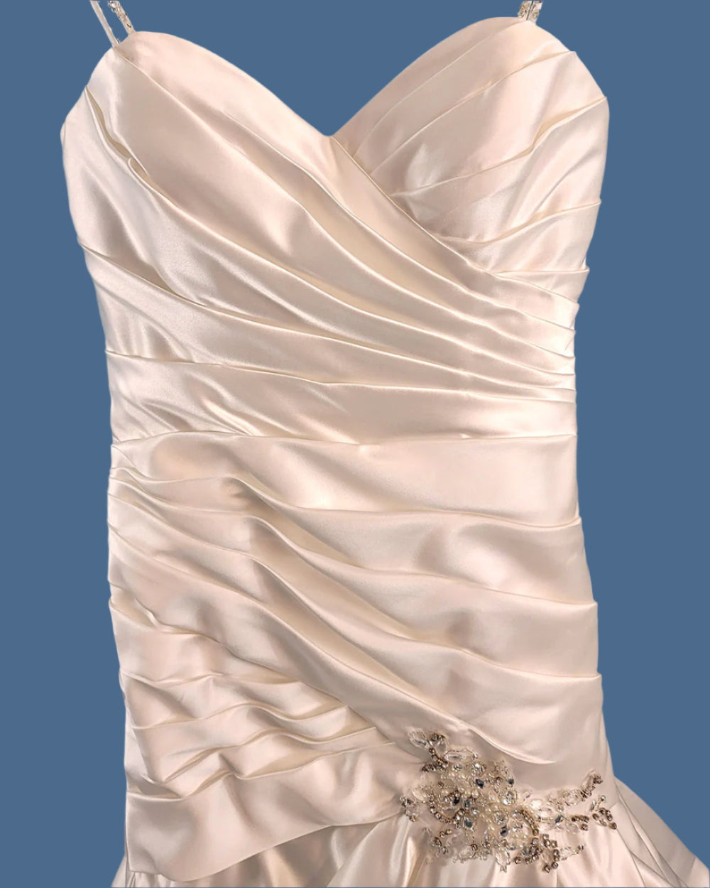 Ivory Fitted Bodice Wedding Dress Size 10