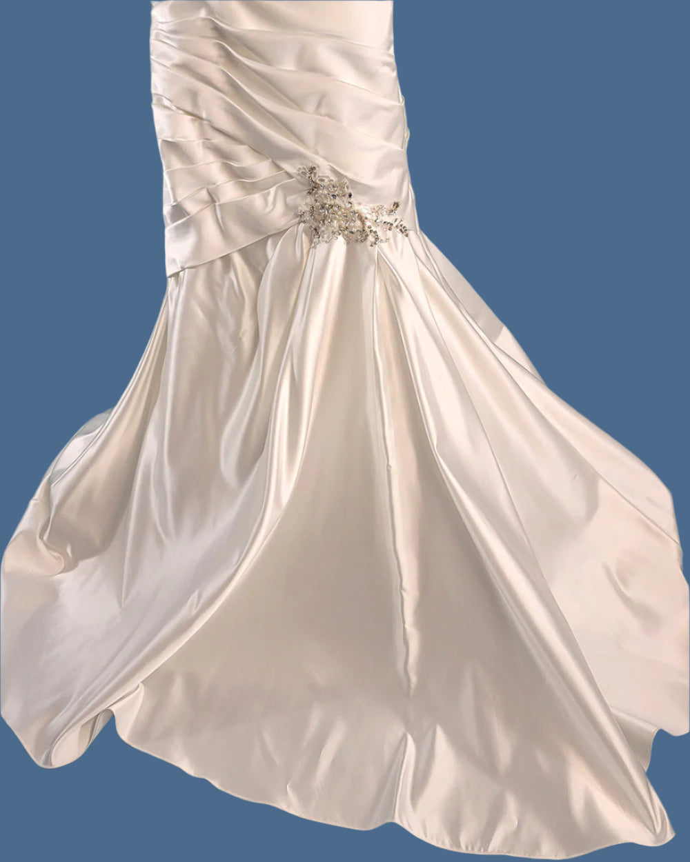 Ivory Fitted Bodice Wedding Dress Size 10