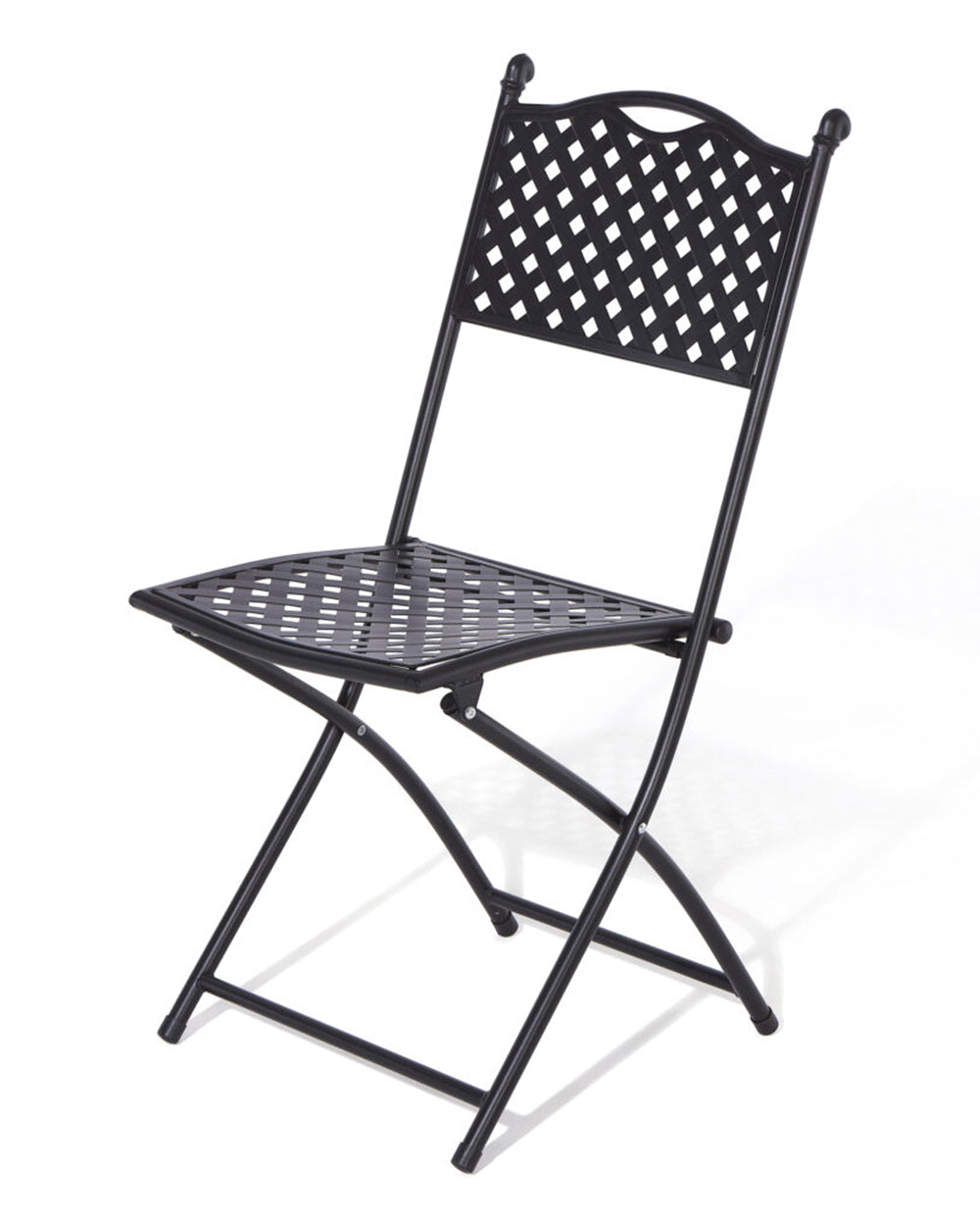 garden bistro chair matt lattice pattern Havana Rowlinson. Photo of the the chair with a white cut our background