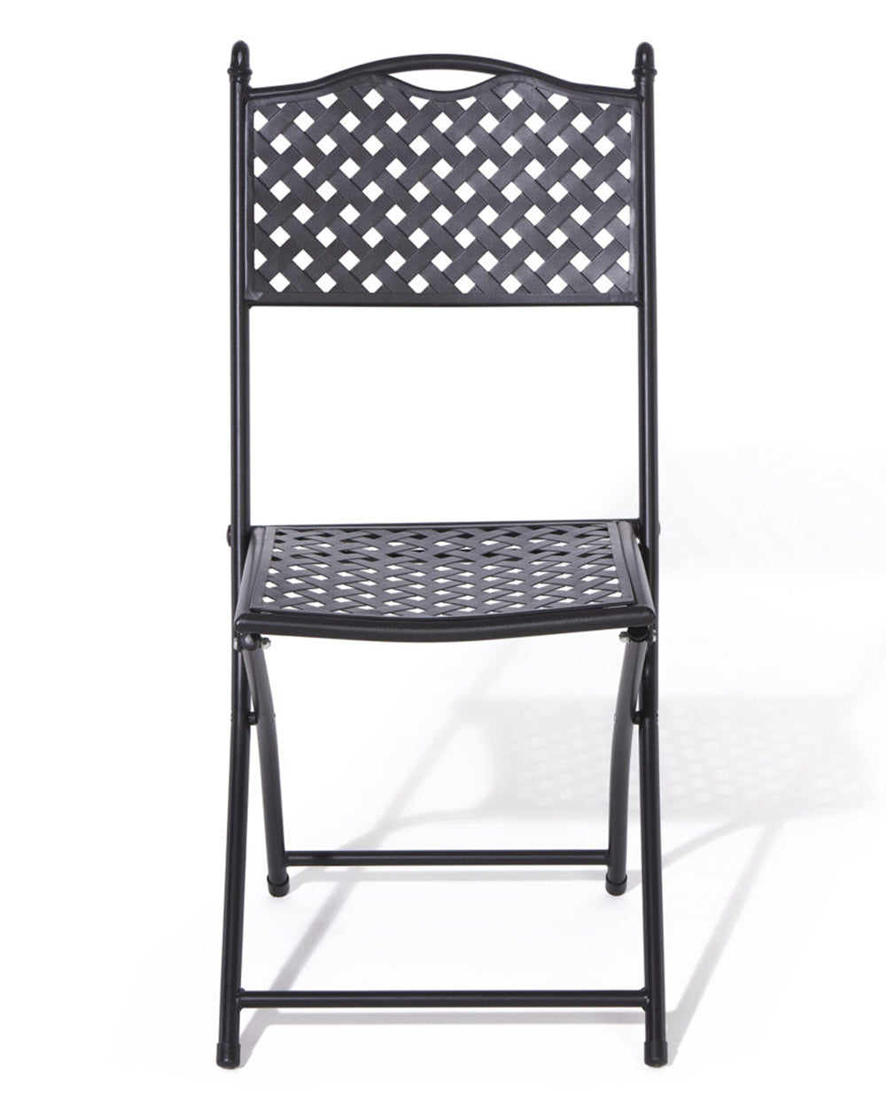 garden bistro chair matt lattice pattern Havana Rowlinson. Photo of the the chair with a white cut our background