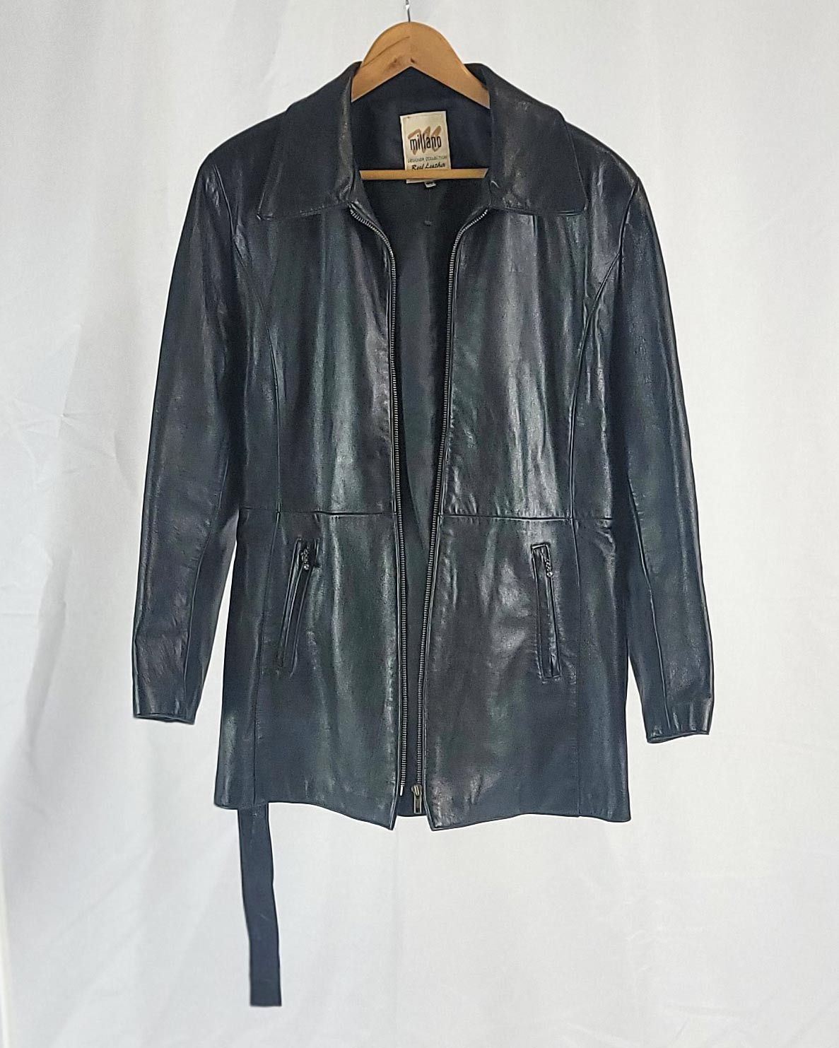 Milano Womens Black Leather Jacket