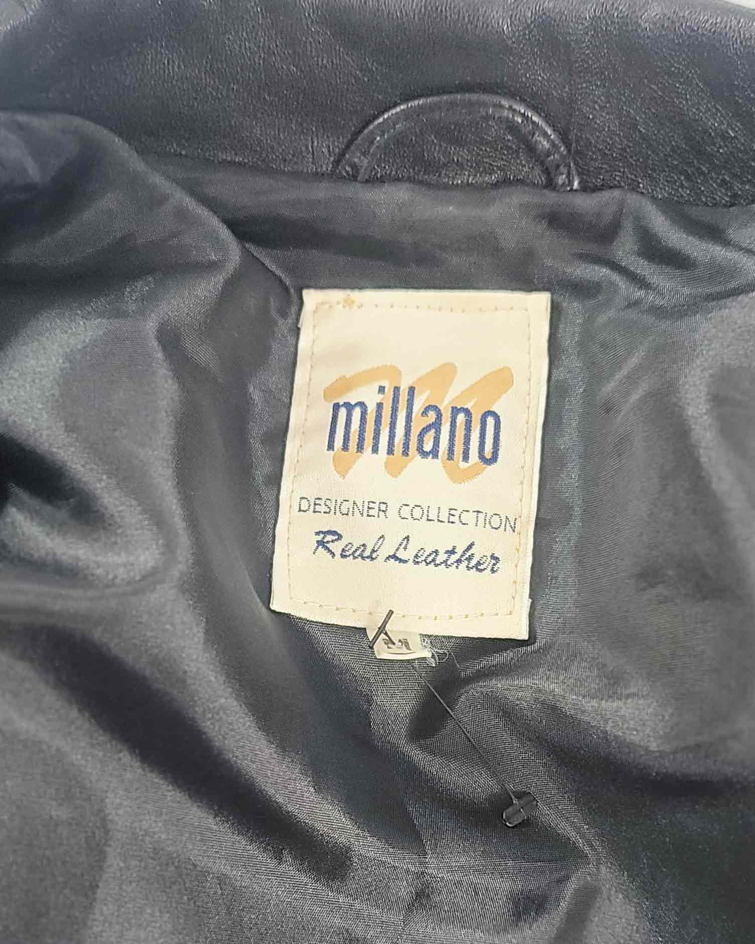 Milano Womens Black Leather Jacket
