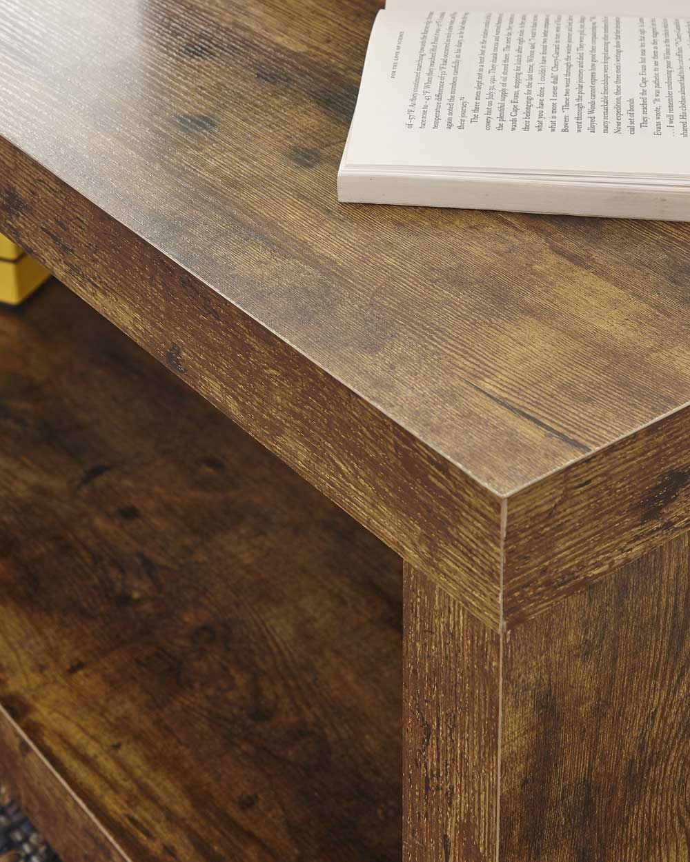 Jakarta coffee table in a lifestyle setting in a living room close up of the corner