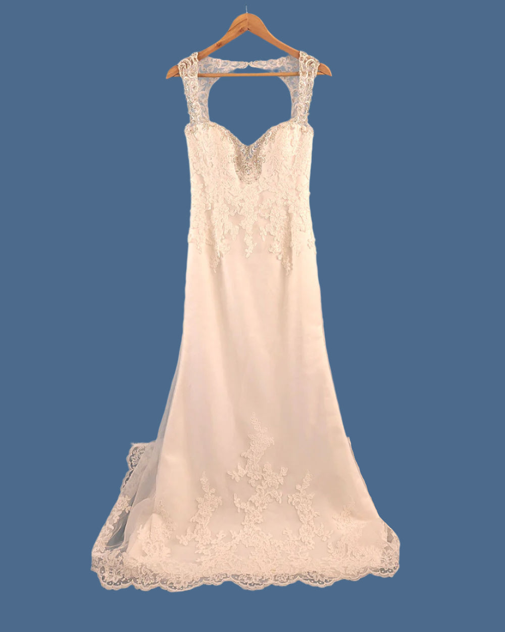 Jasmine Collection Ivory Fitted Wedding Dress Size 8