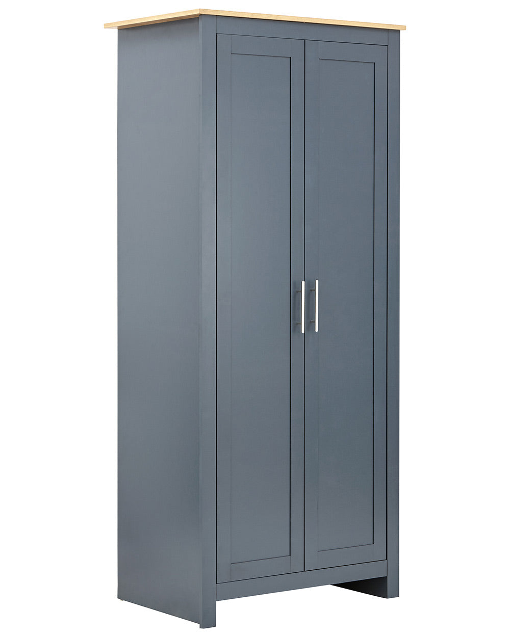Lancaster 3 Piece Bedroom Furniture WardrobeSlate Blue on a white cut out background