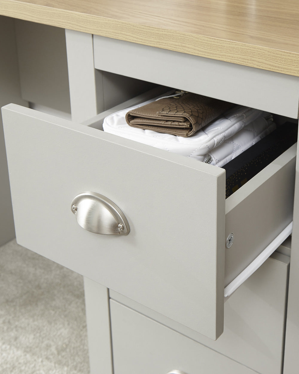 close up of one of the drawers pulled out