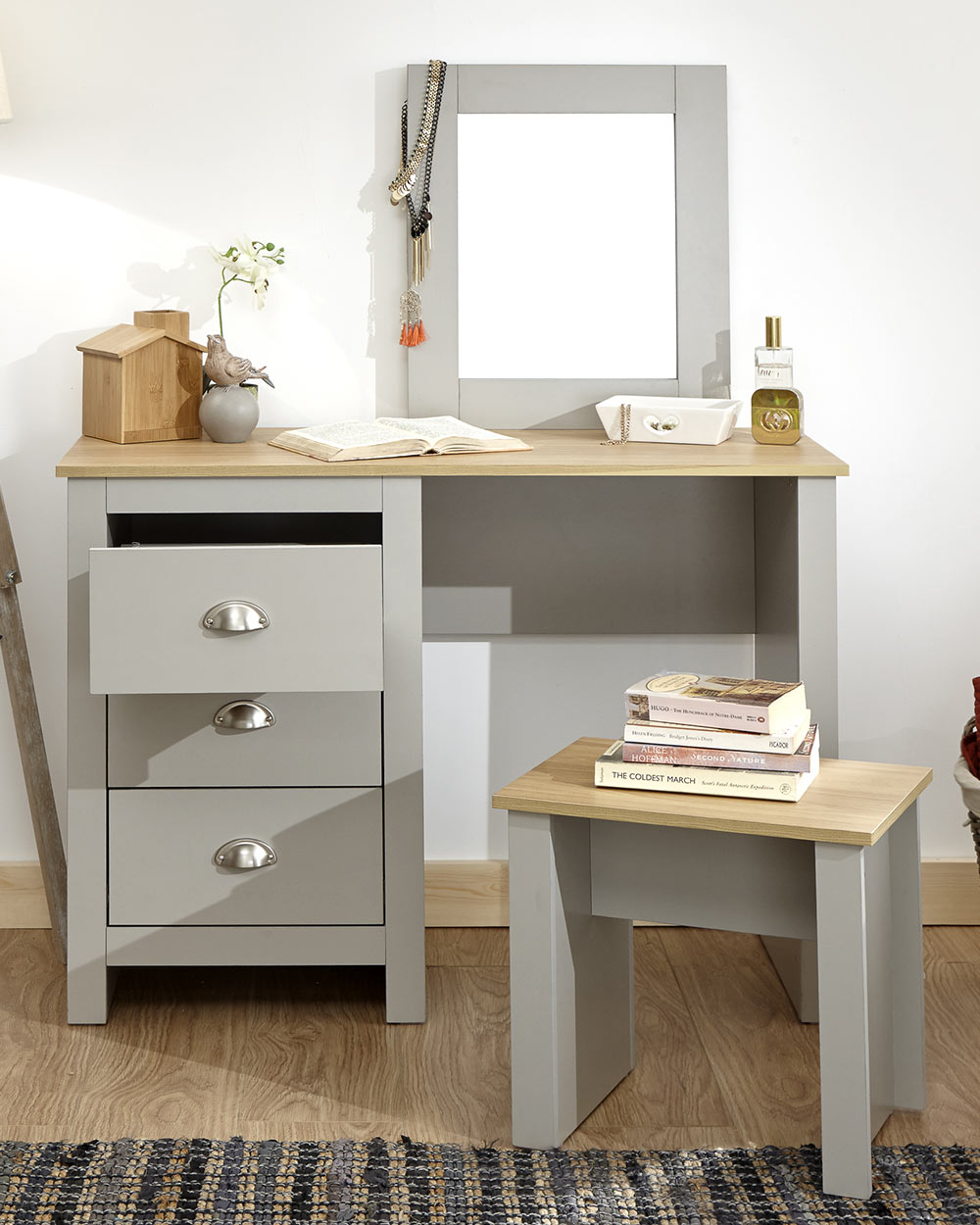 Lancaster Dressing Table Set Grey