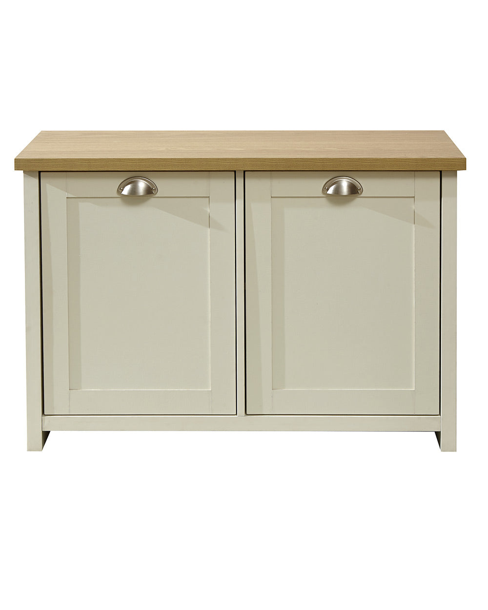 Lancaster shoe storage cabinet hallway porch or living room. Shaker style cabinet on a white cut out background