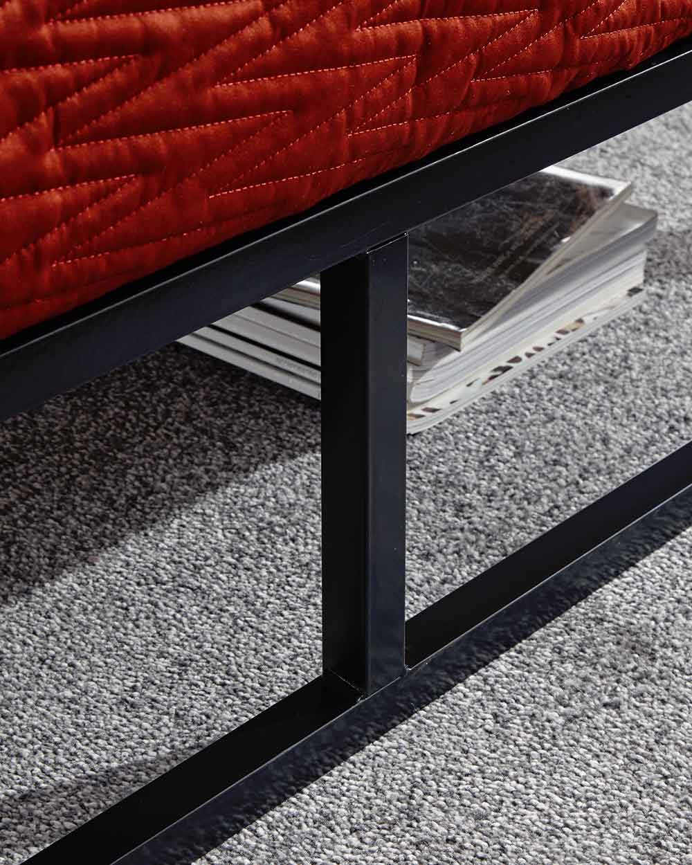 Platform double bed frame GFW lifestyle photo in a bedroom