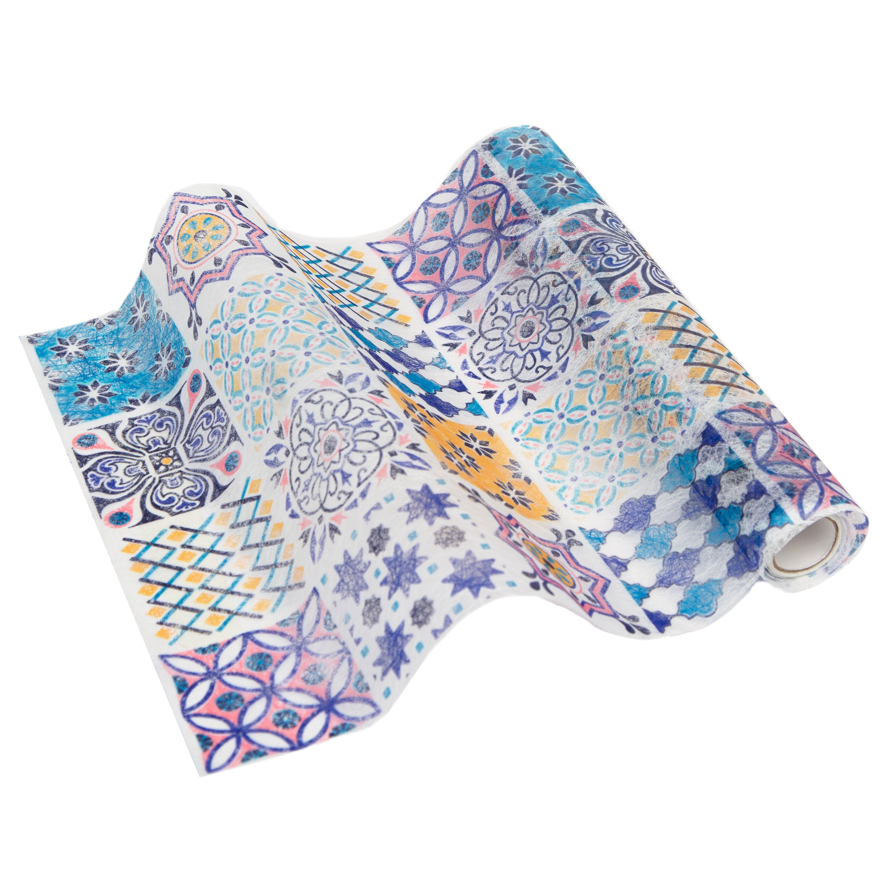 Fabric Table Runner Moroccan Geometric Style 2m