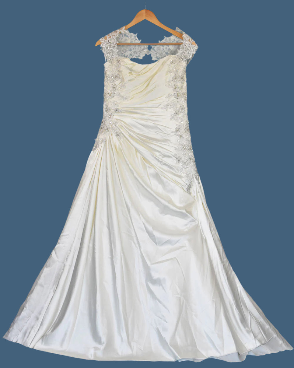 Sophia Tolli Ivory Ruched A Line Wedding Dress