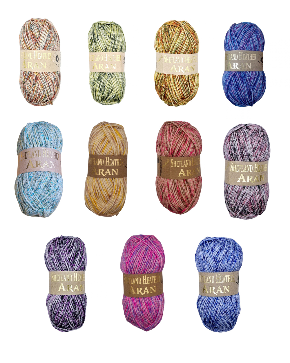 Woolcraft Shetland Heather Aran Wool 100g