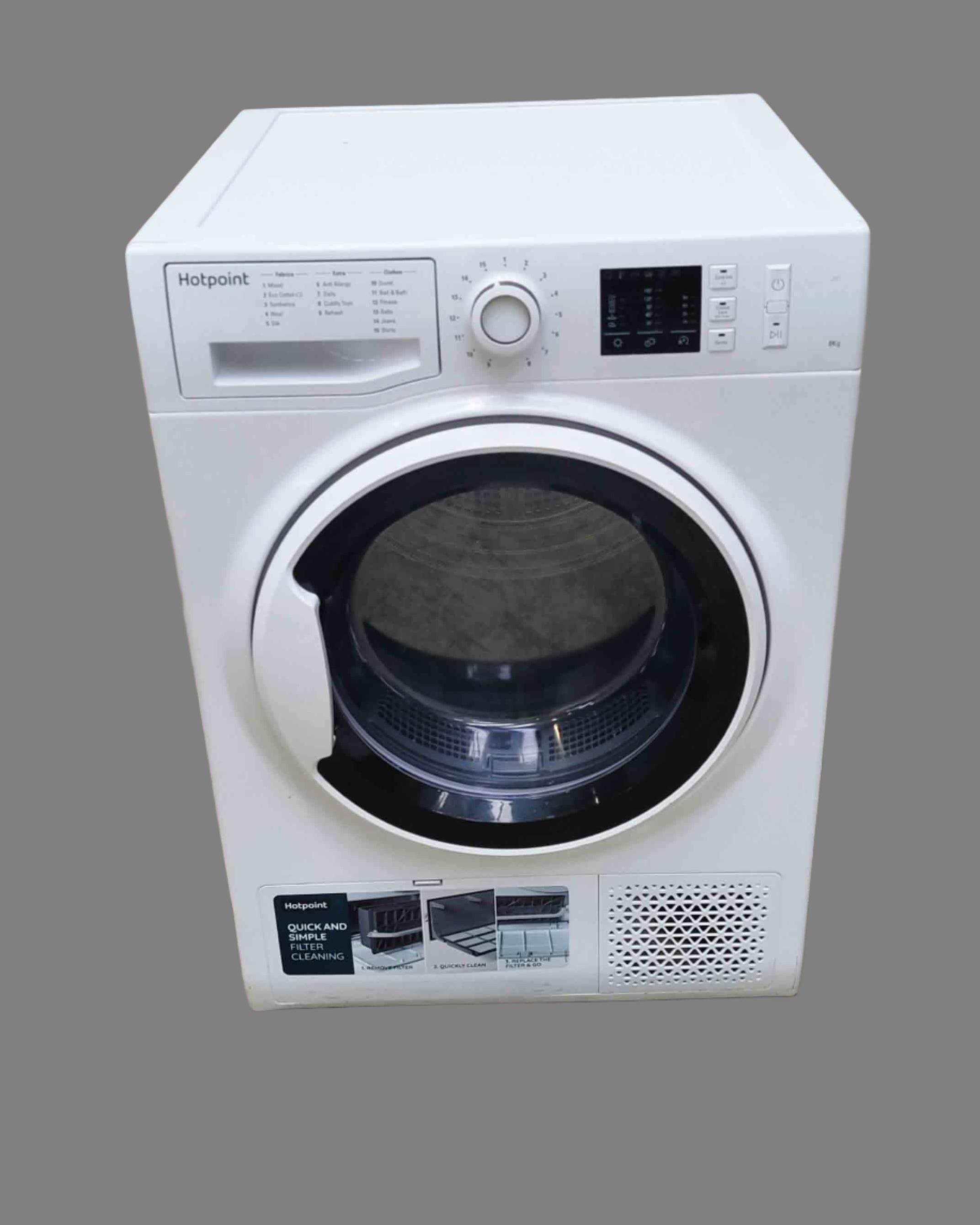 HOTPOINT Condensing Dryer NTM1081WK White 8kg