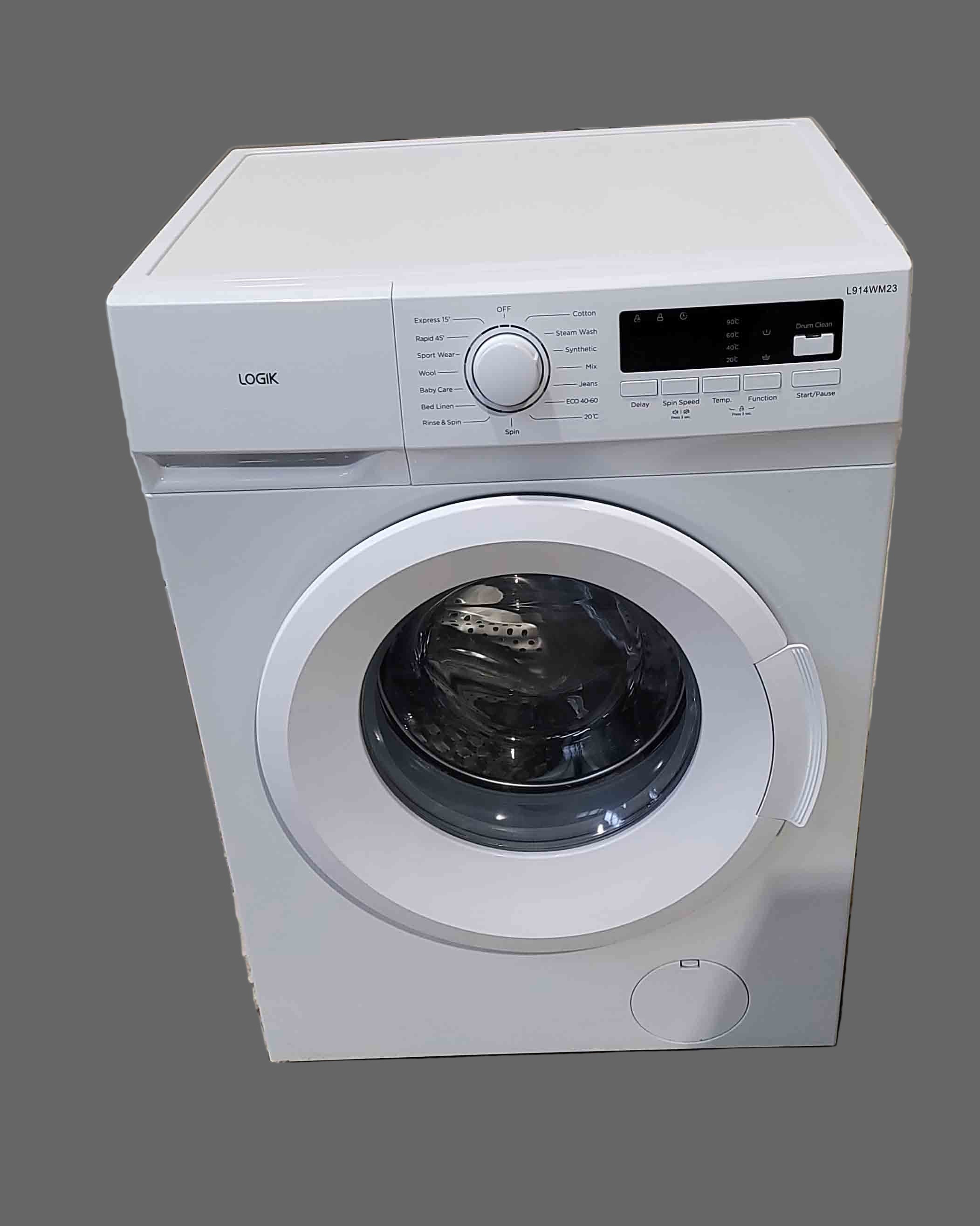 LOGIK 9kg White Washing Machine l914wm23