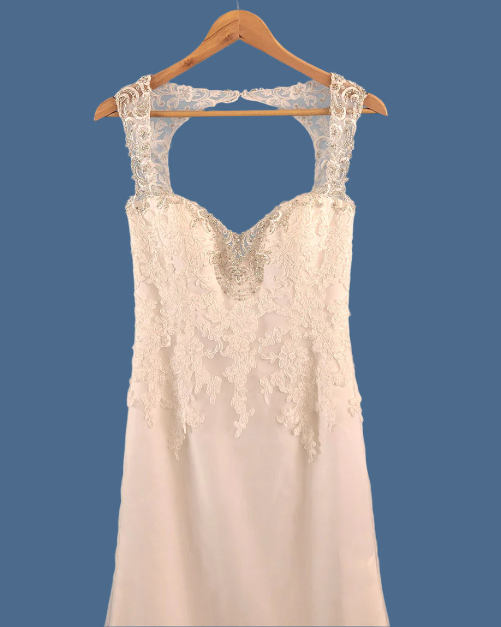 Jasmine Collection Ivory Fitted Wedding Dress Size 8