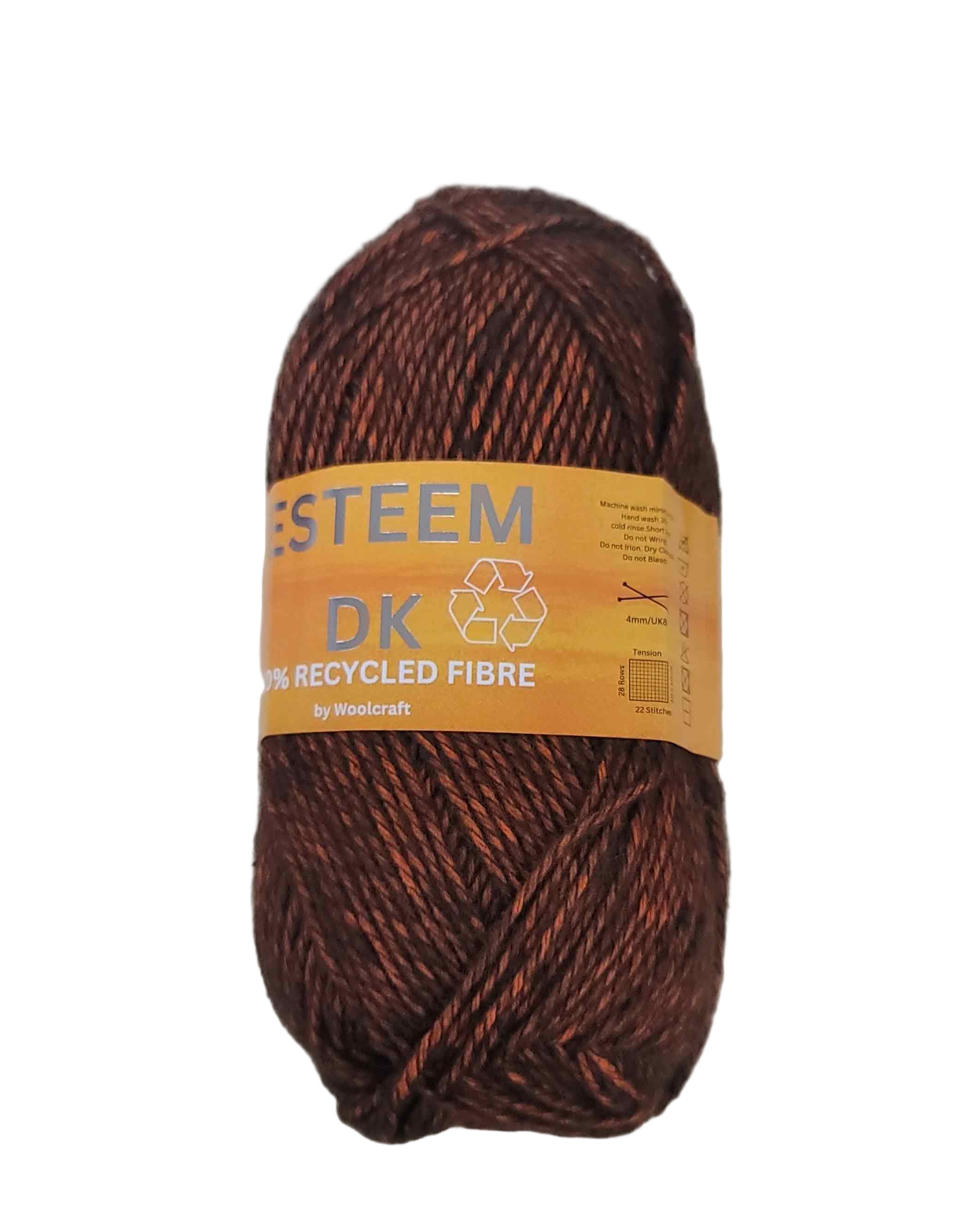 Woolcraft Esteem Recycled Wool Yarn DK 15 Orange