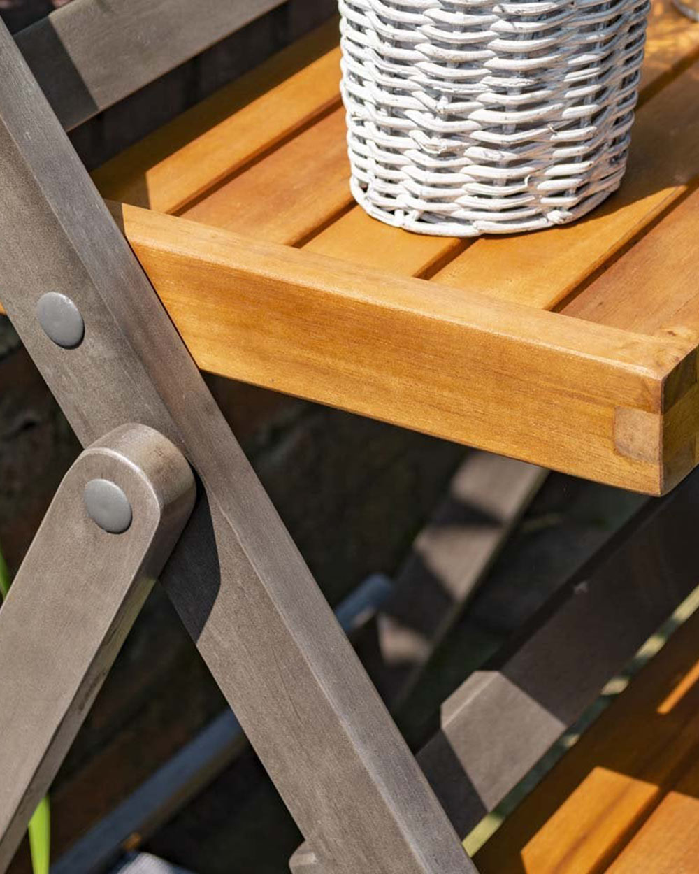 Alderley Hardwood 3 Tier Plant Ladder Display Small Rowlinson