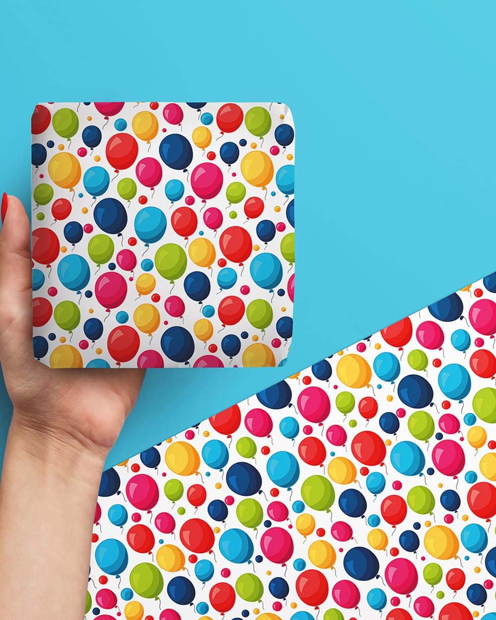 gift wrapping paper set recyclable balloon occasion