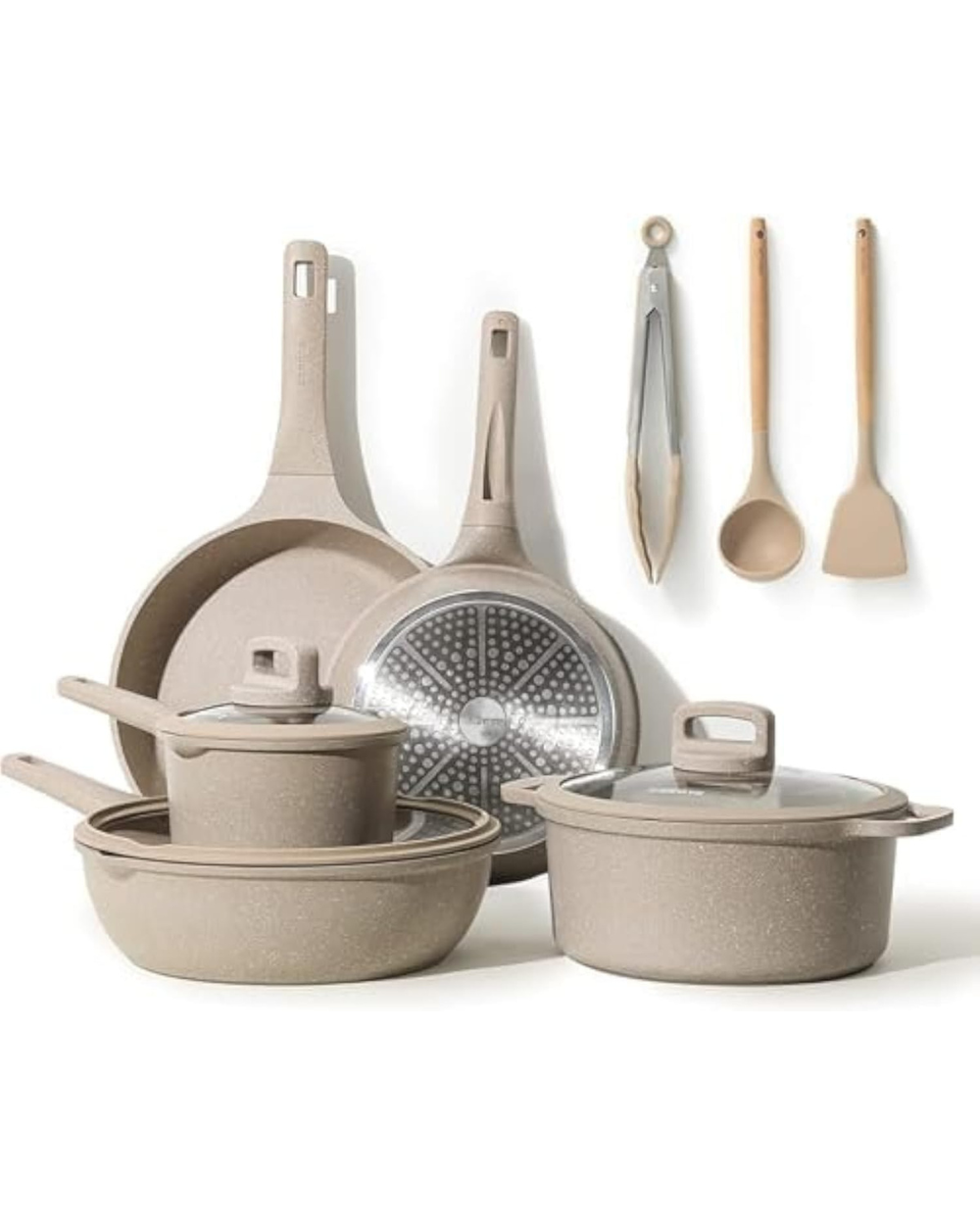 CAROTE Non Stick Pots and Pans Set 11 Pieces
