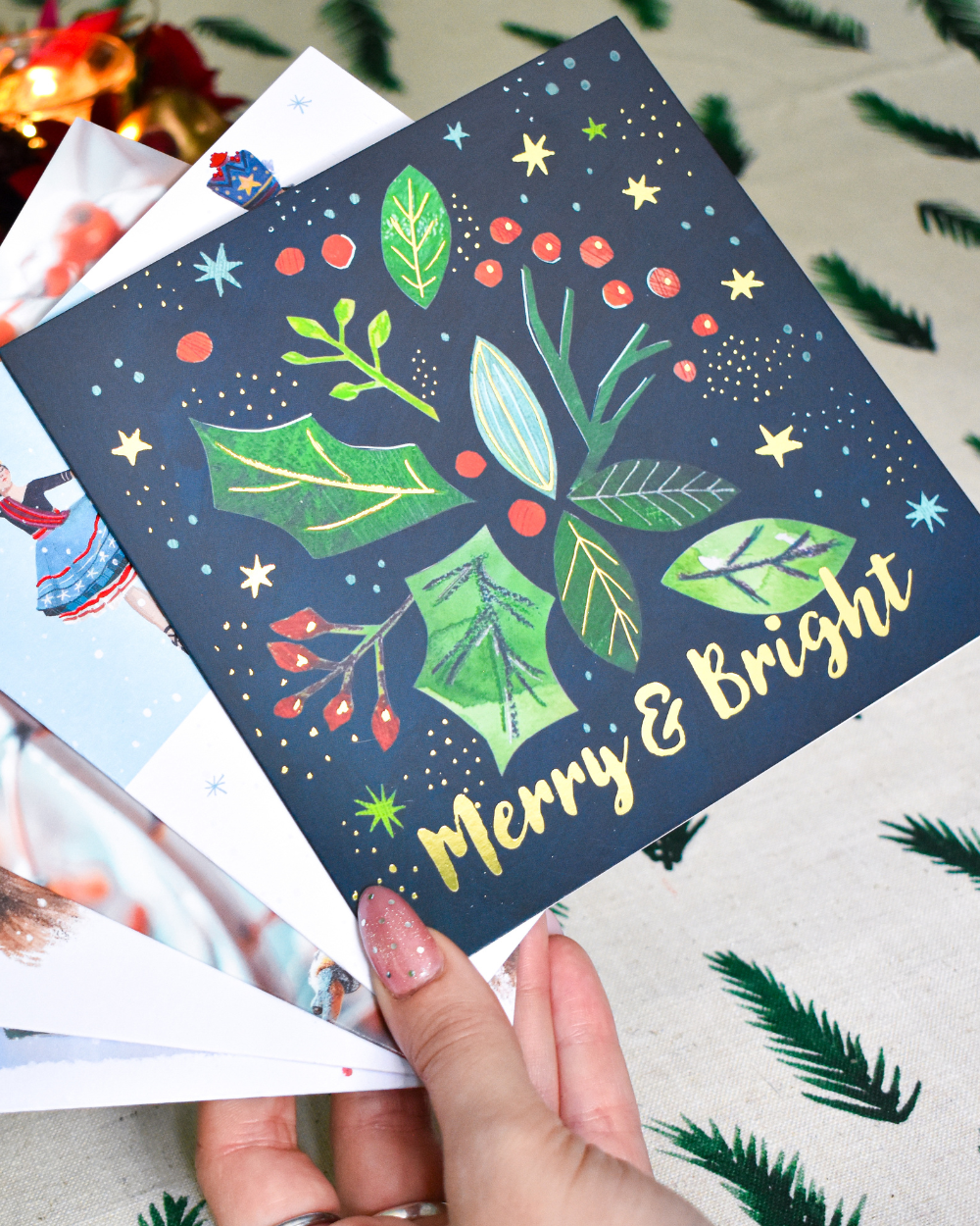 Charity Christmas Cards 10 Pack Merry & Bright