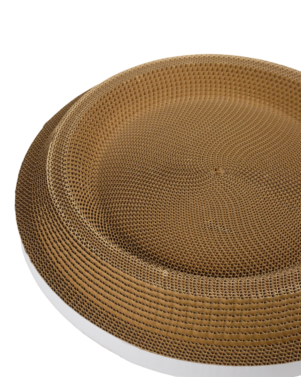 2 in 1 Cat Scratch Bed Round Corrugated Cardboard Refill 50cm