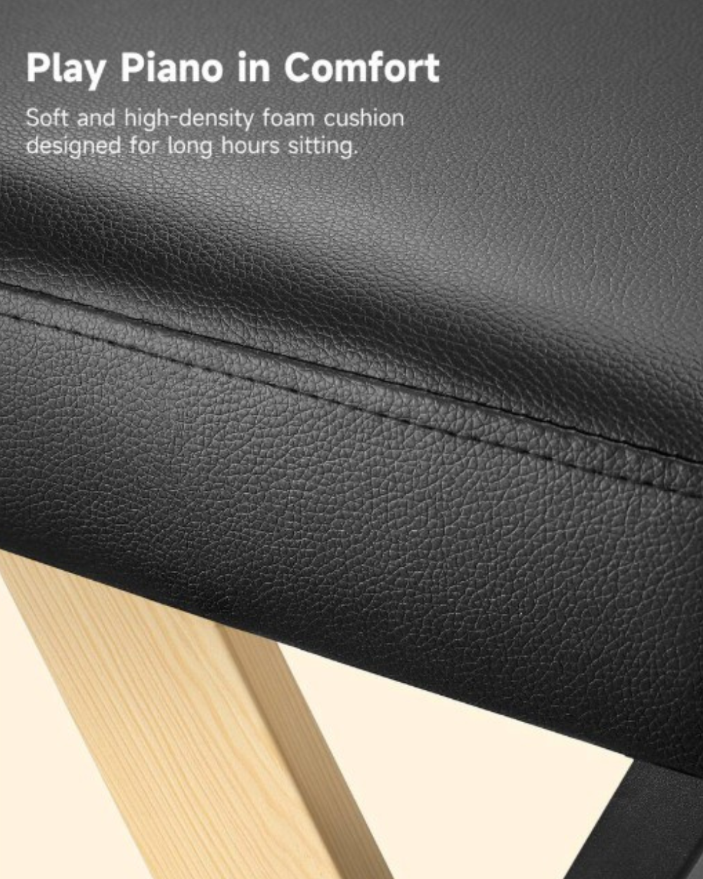 Donner Piano Stool DKB-300 Bench Thick Padding
