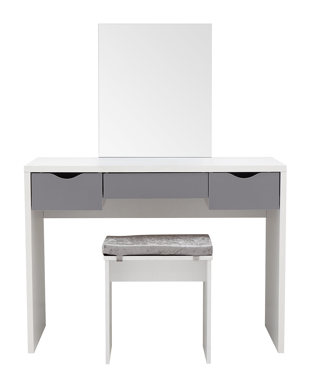 dressing table set on a white cut out background