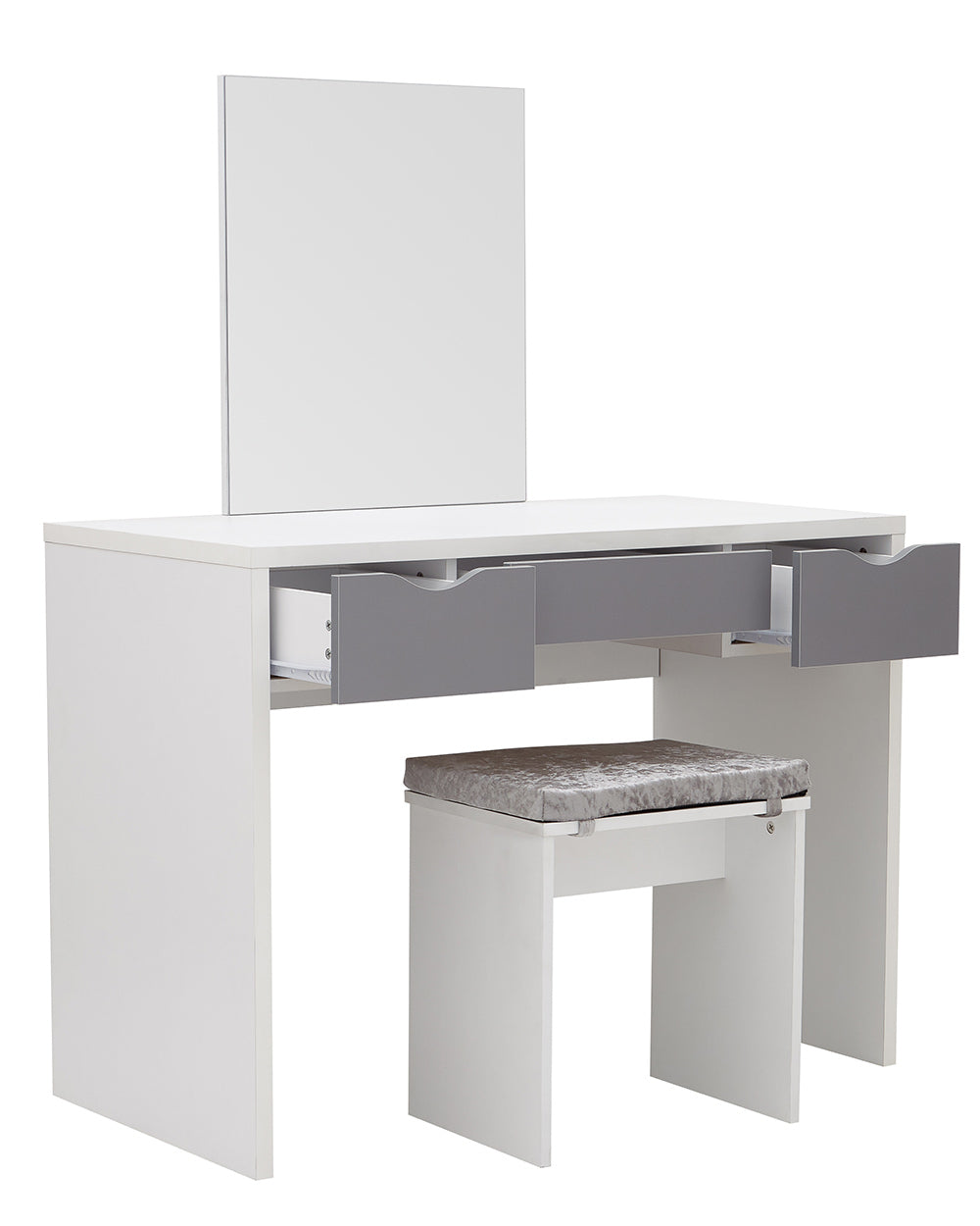 dressing table set on a white cut out background