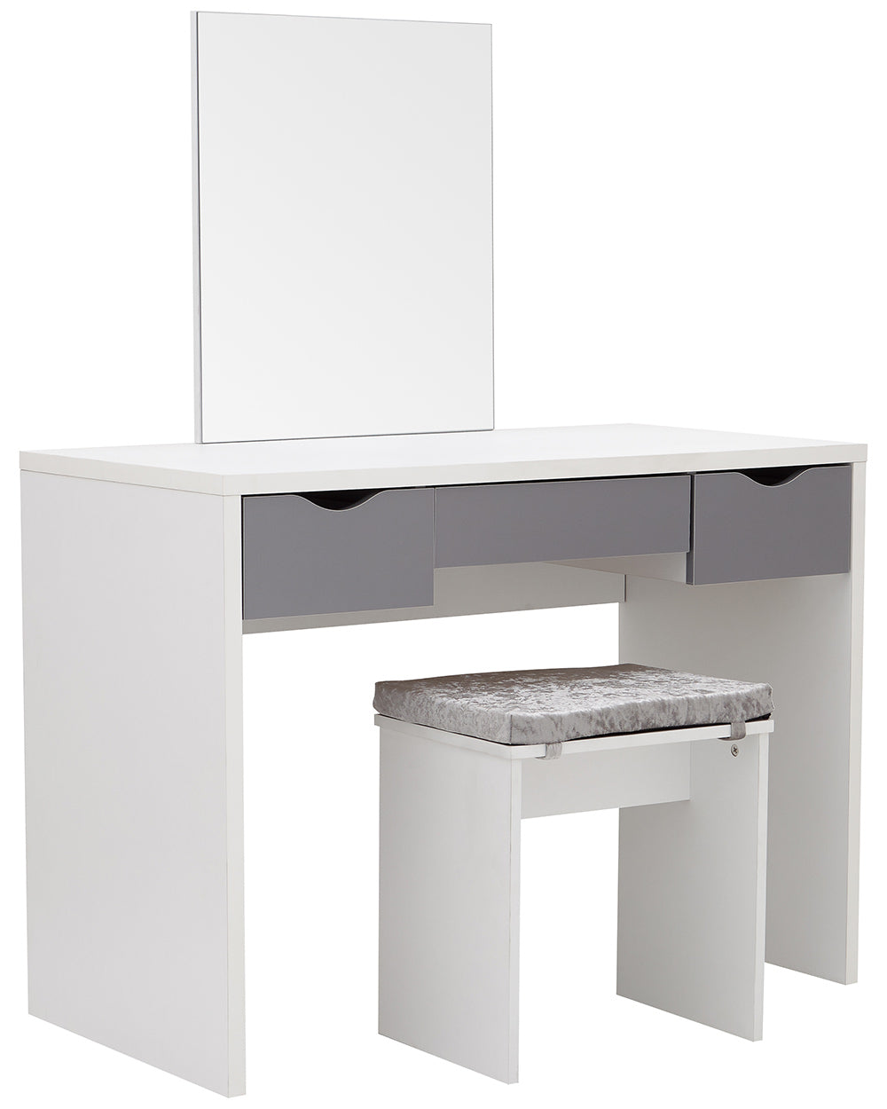 dressing table set on a white cut out background