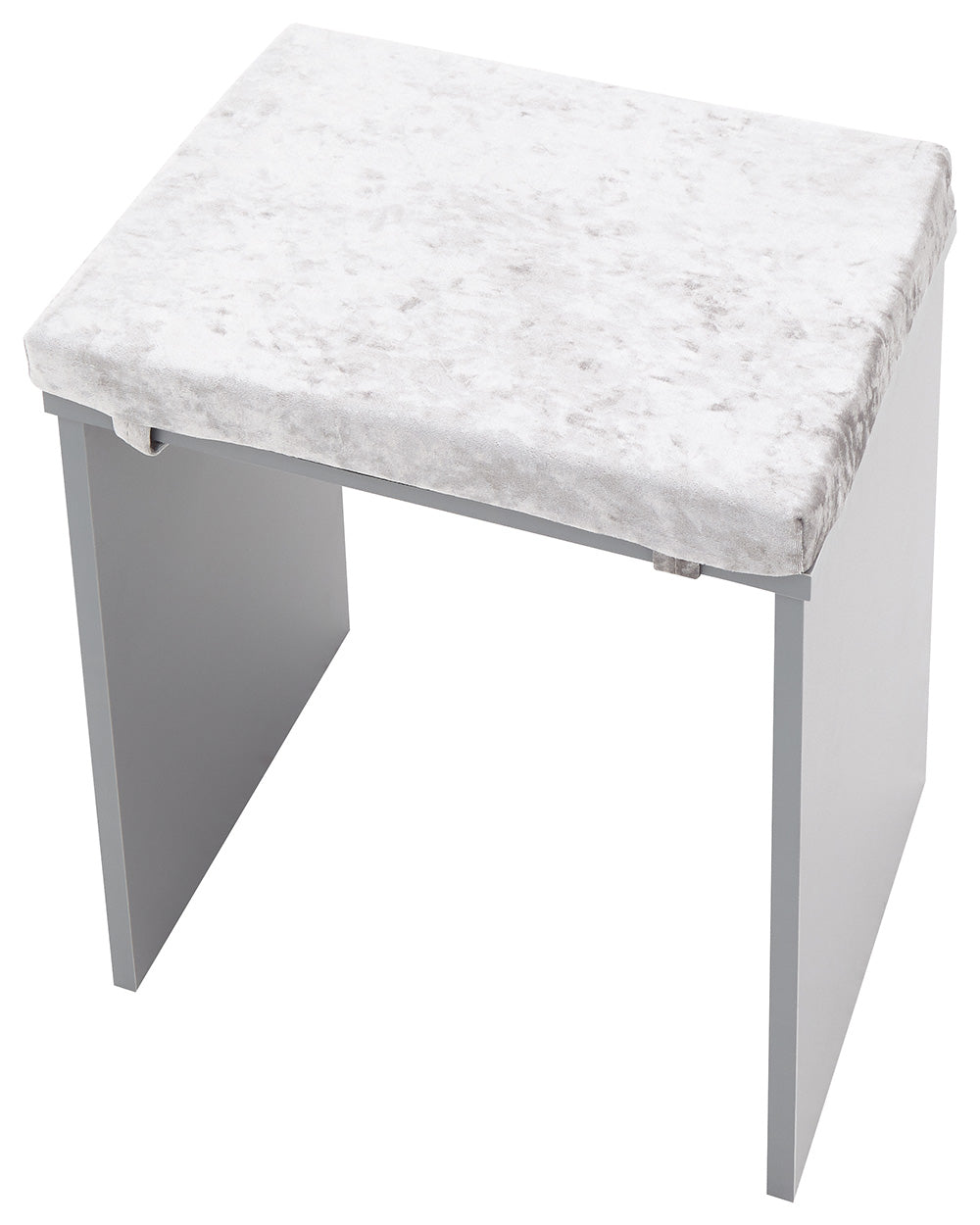 cut out image of the full dressing table stool on a white background