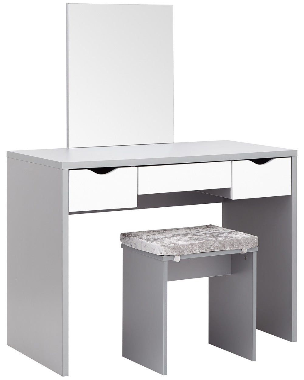 cut out image of the full dressing table set on a white background side view
