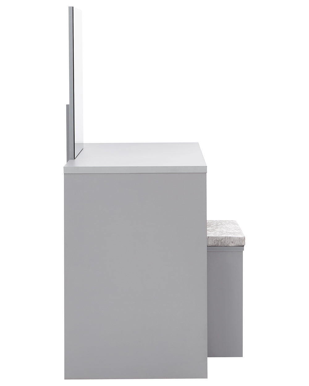 cut out image of the full dressing table set on a white background side view