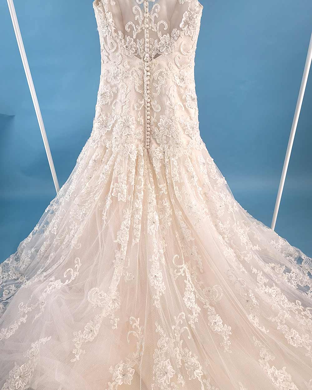 Jasmine Couture Champagne A line Wedding Dress Size 10