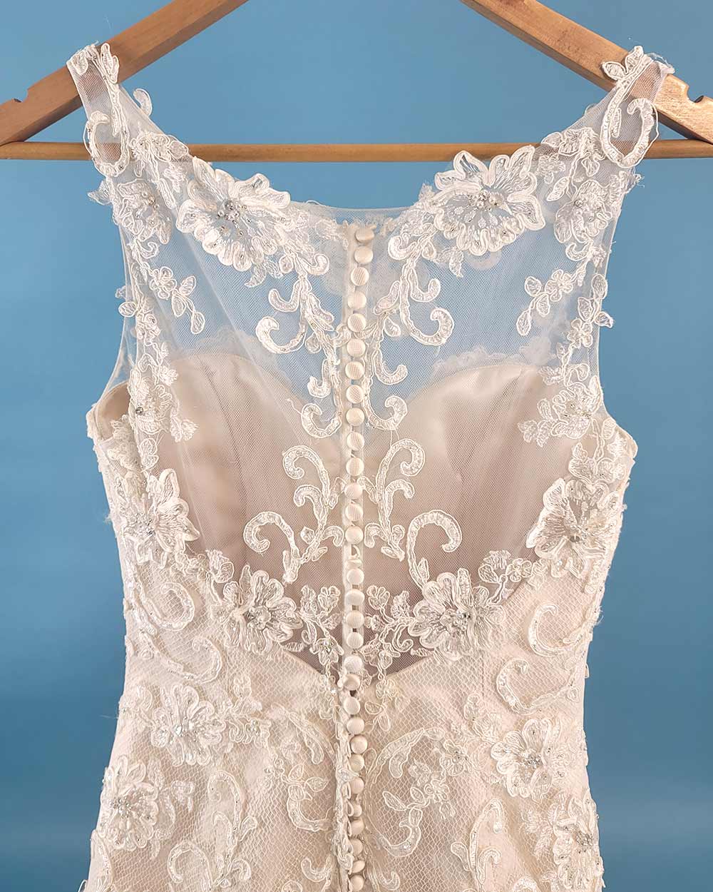 Jasmine Couture Champagne A line Wedding Dress Size 10