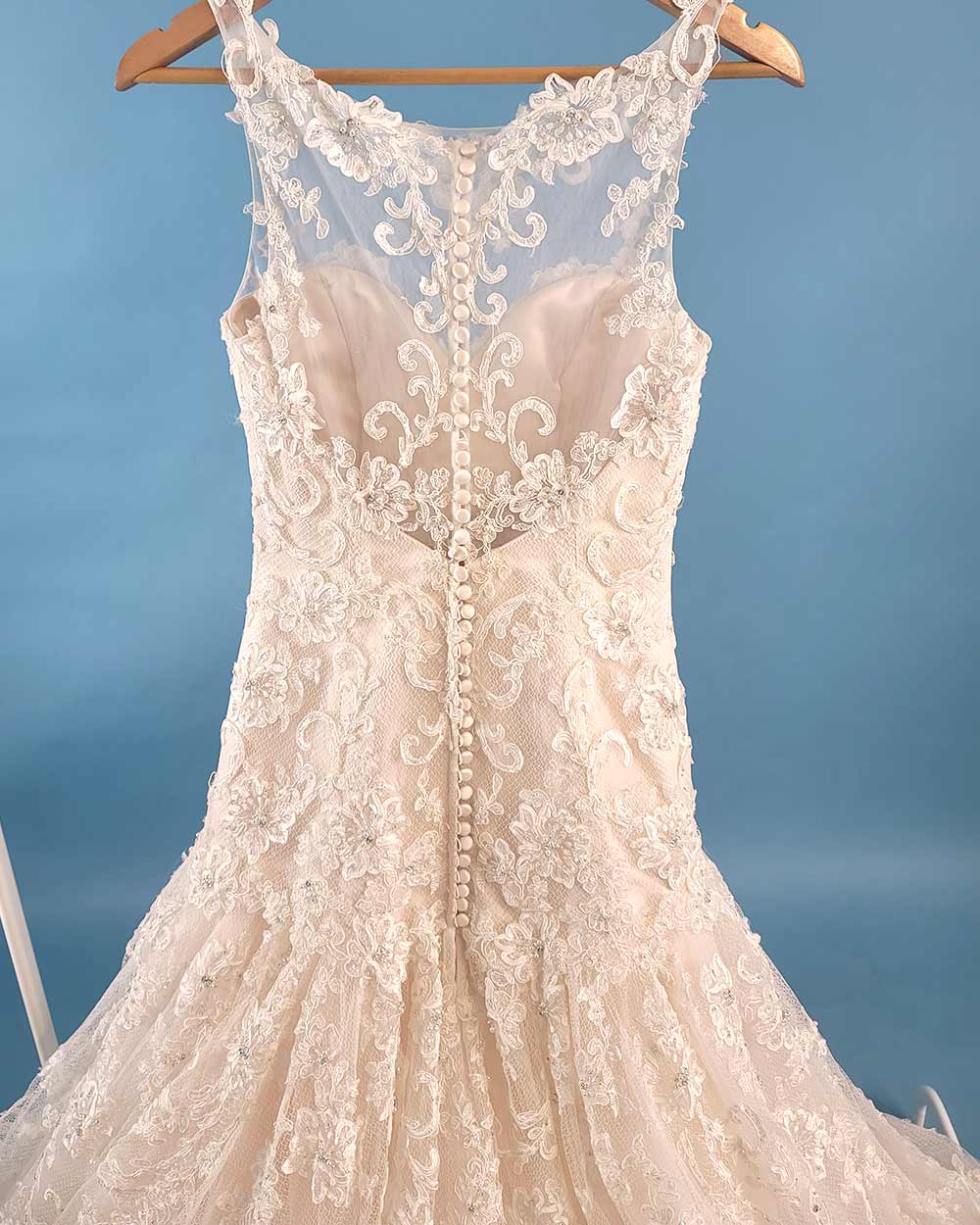 Jasmine Couture Champagne A line Wedding Dress Size 10